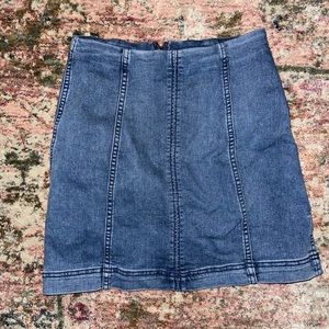 Free people good condition jean skirt